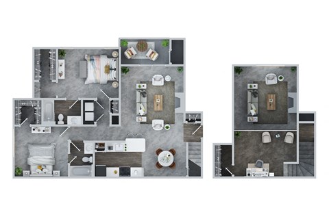 2 BED - 2 BATH | Baldwin East W/Loft at Town Walk at Hamden Hills, Hamden, CT